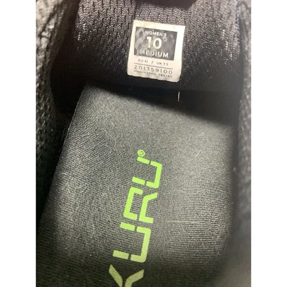 Kuru Womens 10 M Quantum Sneakers Shoes Black Orthotic Walk Gym Work Nursing - Picture 9 of 9